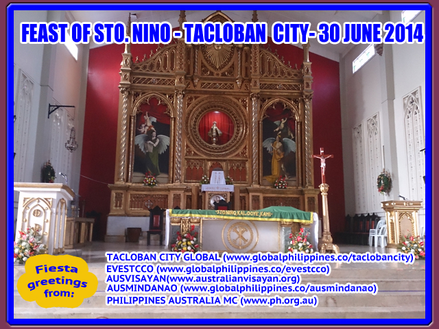 Taclobanons celebrate Feast of Sto Nino of Tacloban on 30 June 2014.