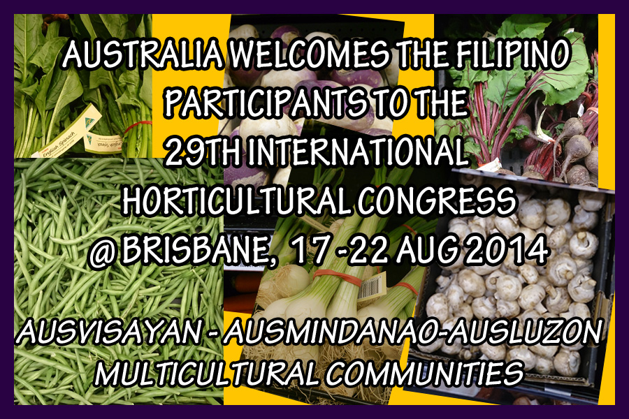 Filo communities welcome Filipino participants to the 29th IHC at Brisbane, Australia.